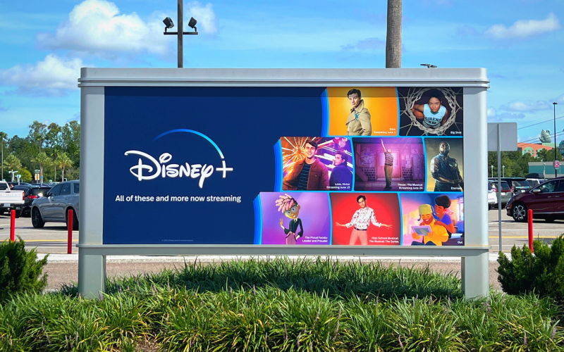 Disney Plus Sign at Disney's Hollywood Studios
