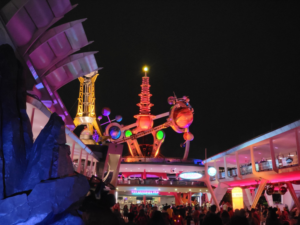 Tomorrowland During Mickey's Not-So-Scary Halloween Party
