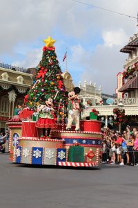 Mickey and Minnie Christmas Parade