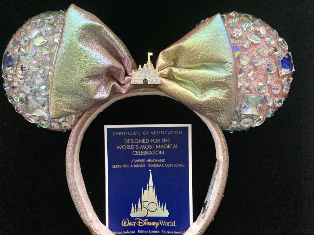 Disney World 50th Anniversary Jeweled Ear Headband