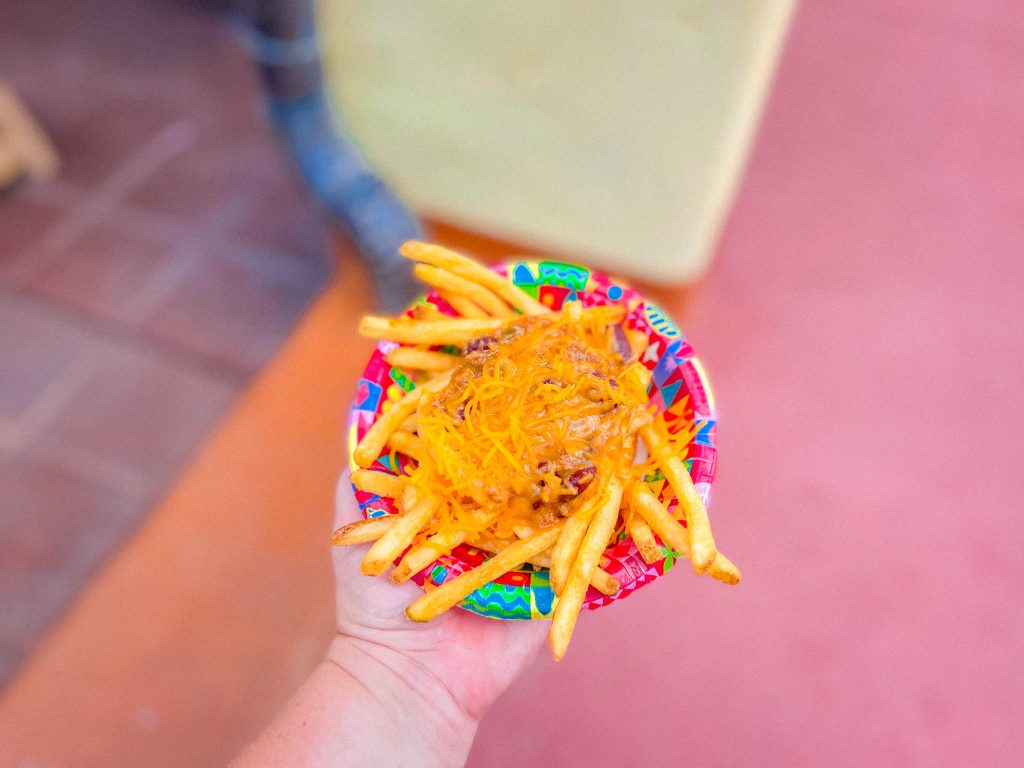 Papas fritas con chile y queso de Walt