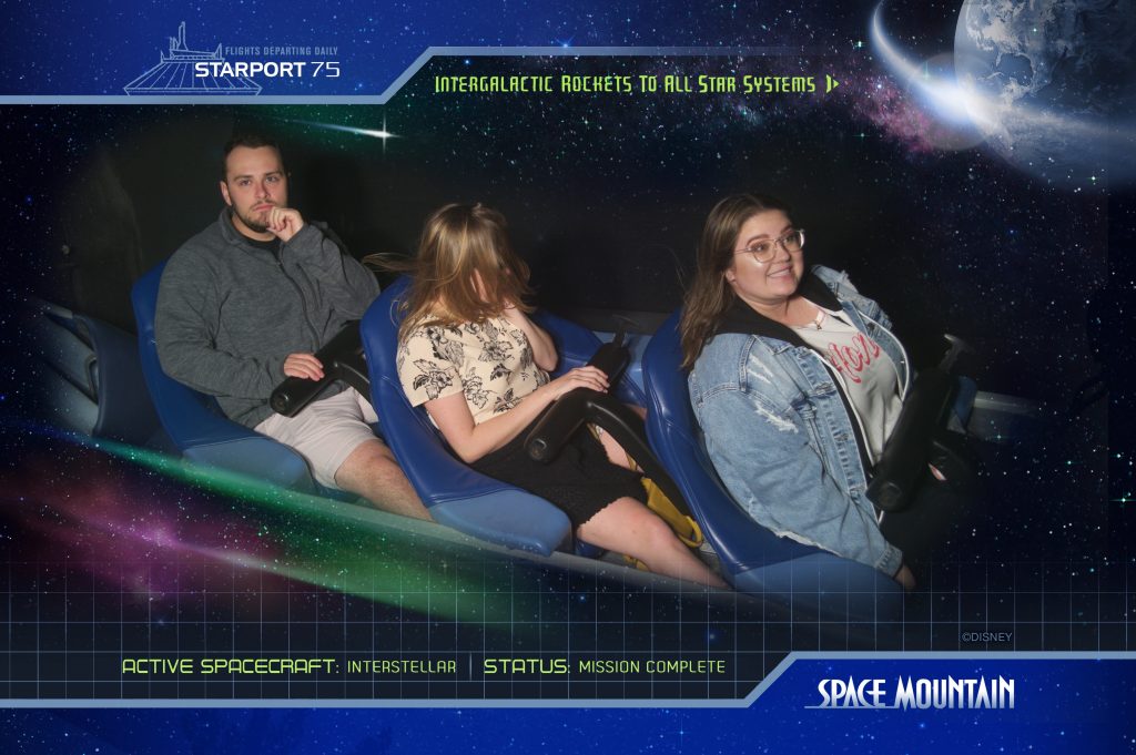 Space Mountain Ride Photo.