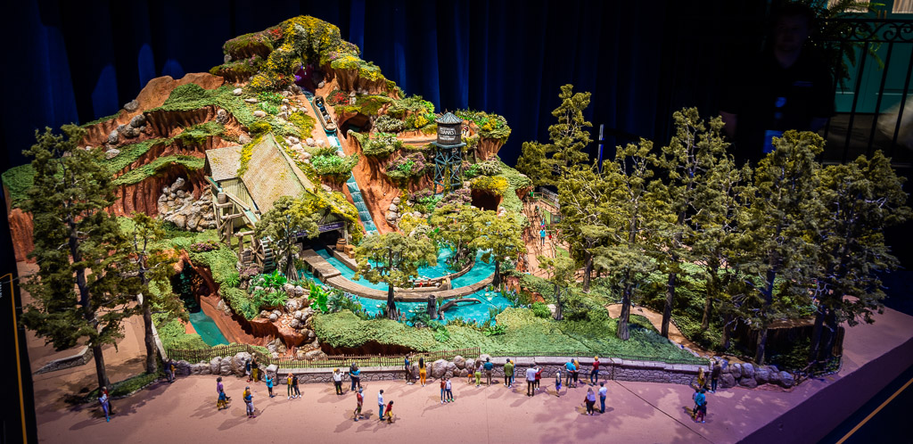 Model of Tiana's Bayou Adventure from D23 Expo