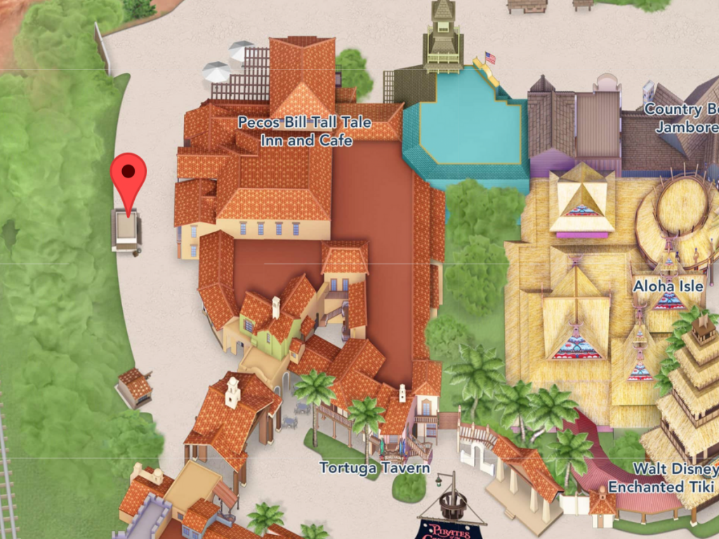 Golden Oak Outpost on Disney World Map
