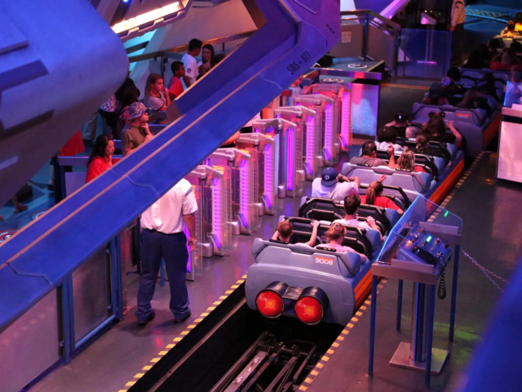 Space Mountain Disneyland Track