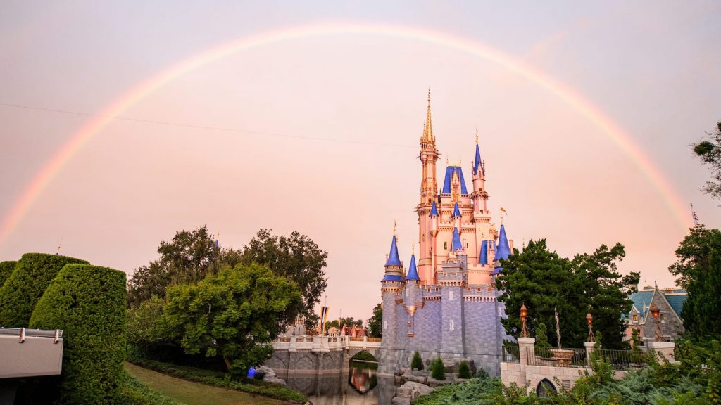 Arco iris del castillo de Disney