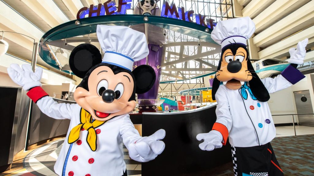 Mickey and Goofy at Chef Mickey