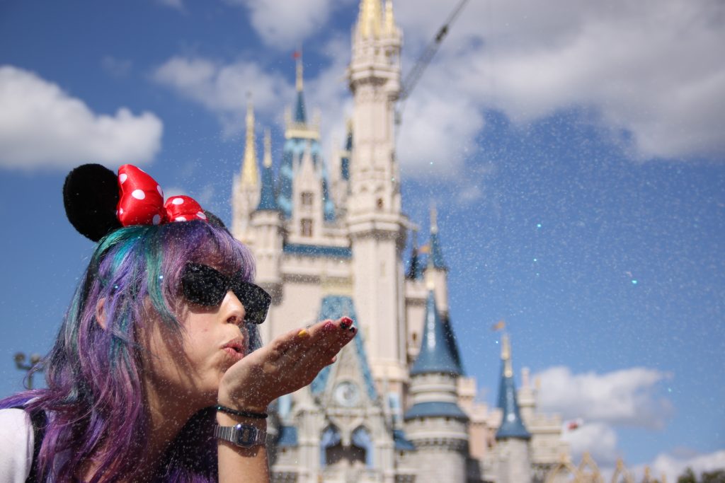 Confetti at Cinderella Castle 