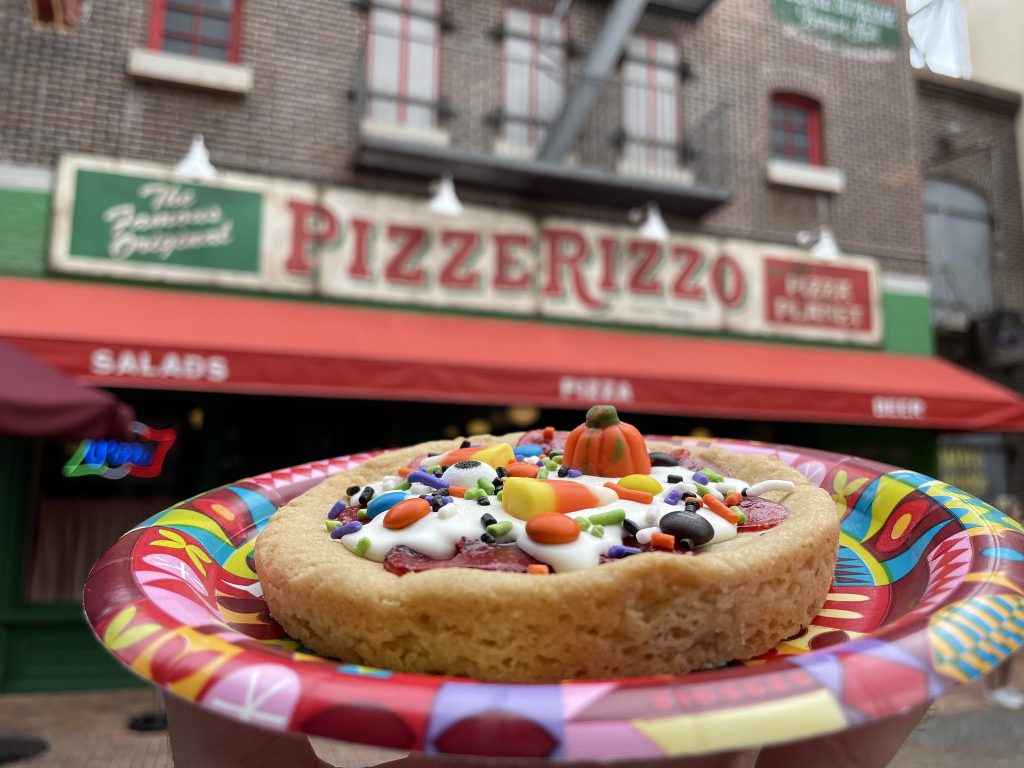 Pizza de galleta de caramelo