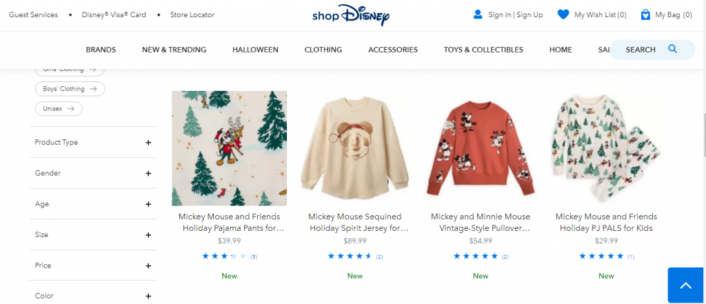 Holiday Clothing And Pajamas from shopDisney