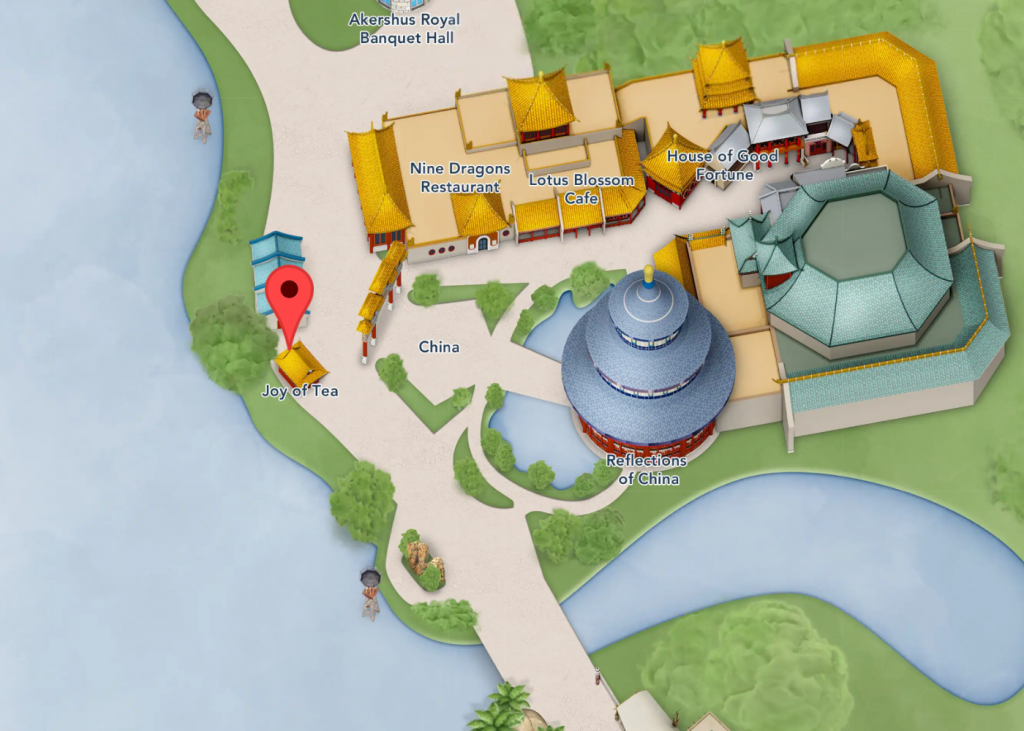 Joy of Tea en el mapa de Disney