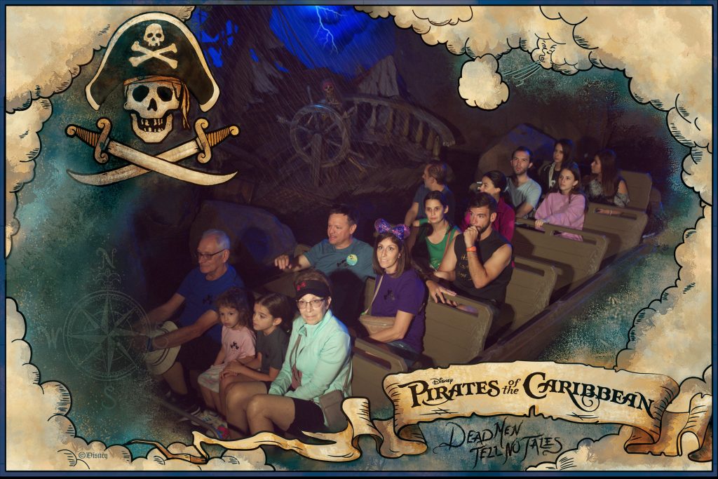 Pirates of Caribbean ride photo