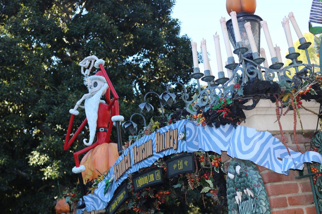 The Haunted Mansion Holiday entrance, photo by Bobby Asen