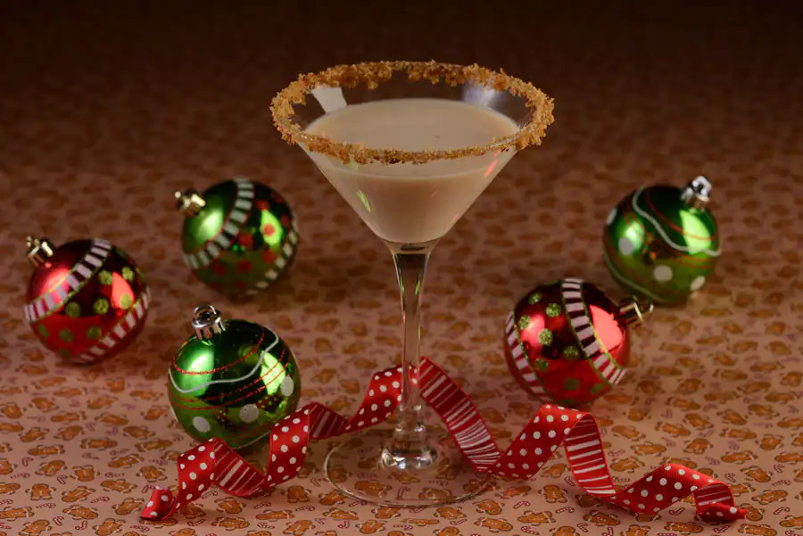 Gingerbread Martini presentado en varios resorts