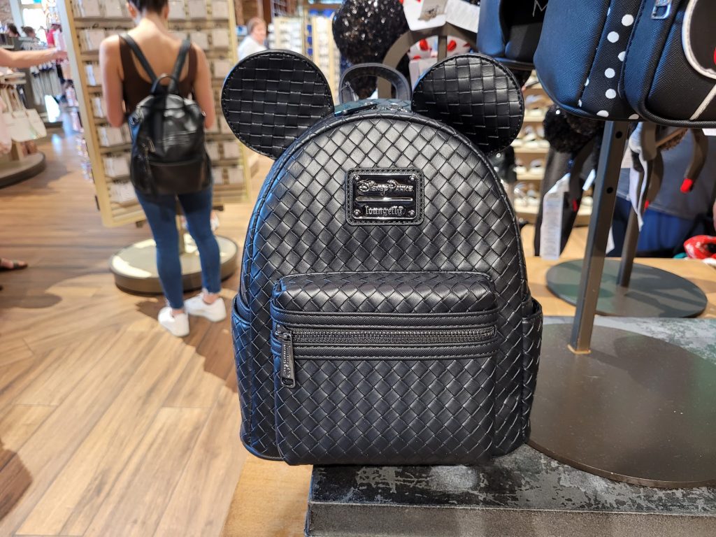 Mickey Mouse Woven Loungefly Mini Backpack - Black