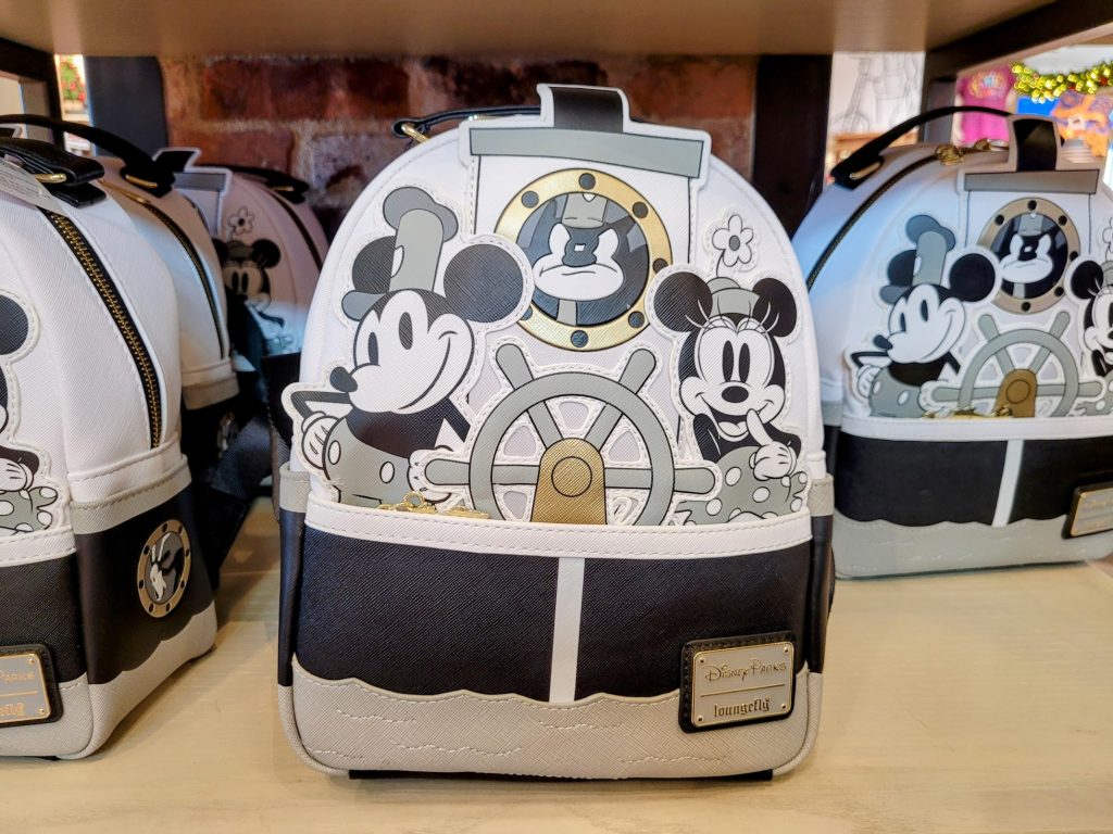 New Steamboat Willie Loungefly Backpack Arrives at the Disneyland