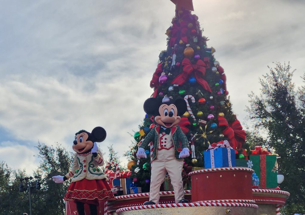 Mickey and Minnie Christmas Parade