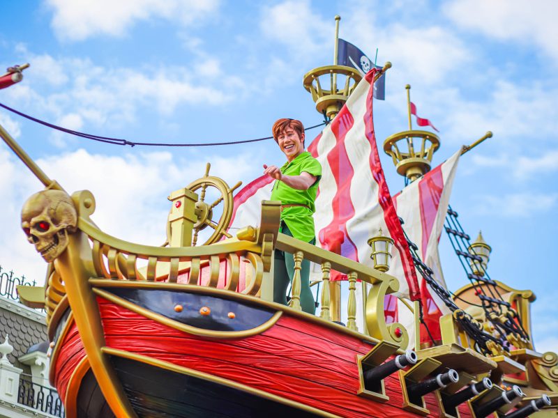 Peter Pan in Festival of Fantasy Parade.