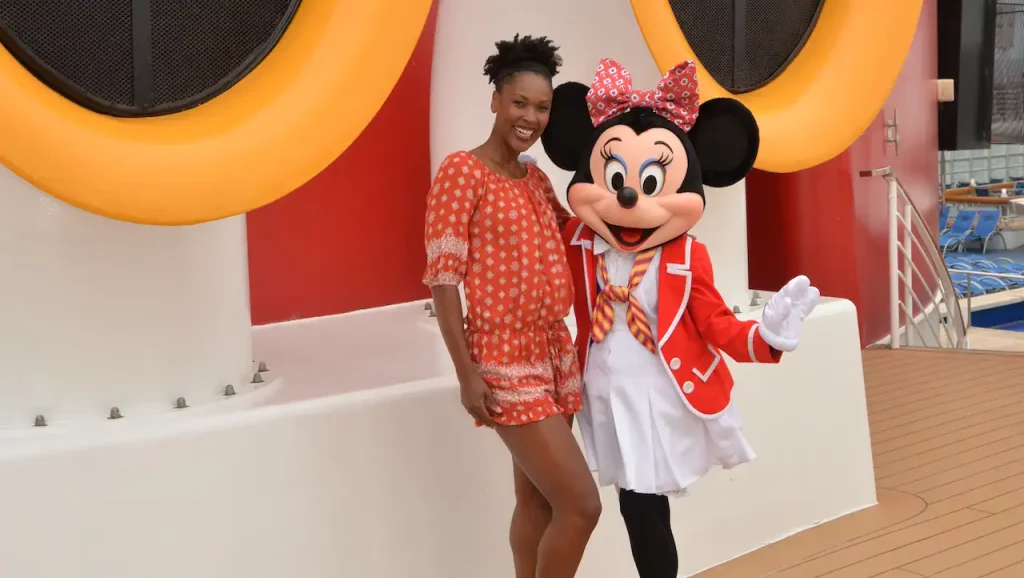 Krissy Simmons and Minnie Mouse