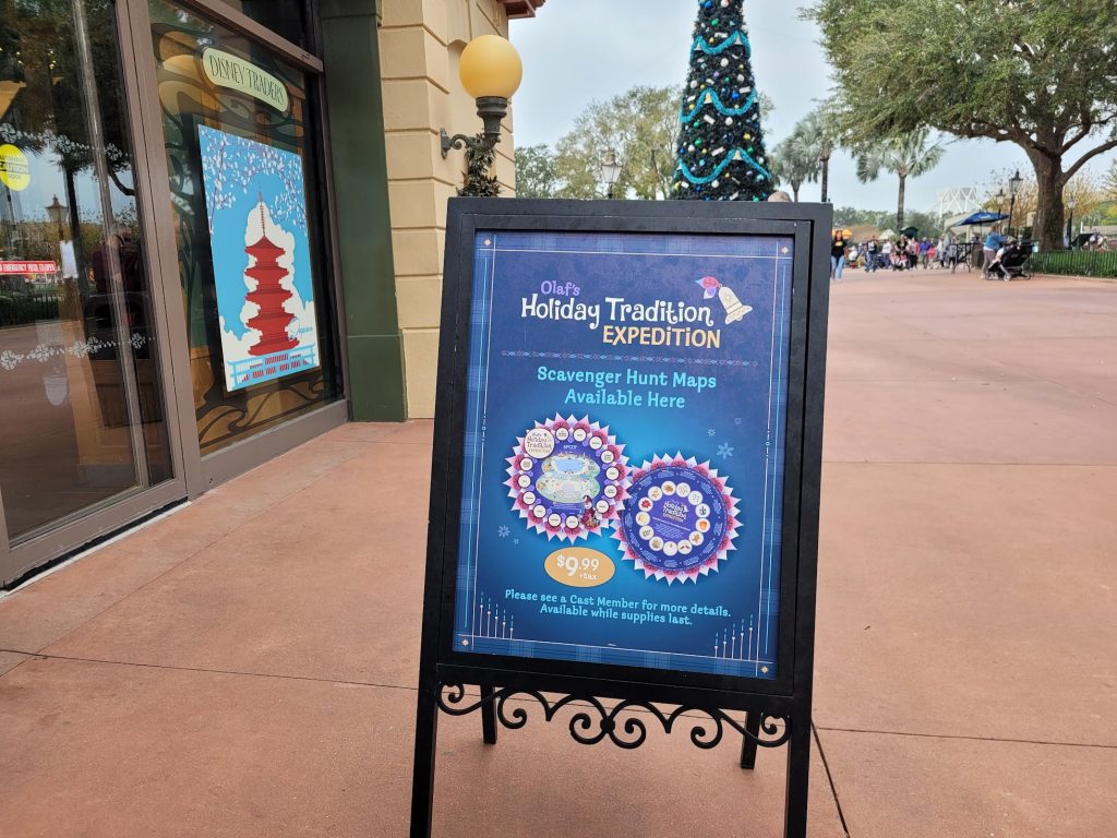 Olaf Holiday Tradition Expedition Redemption Location Sign