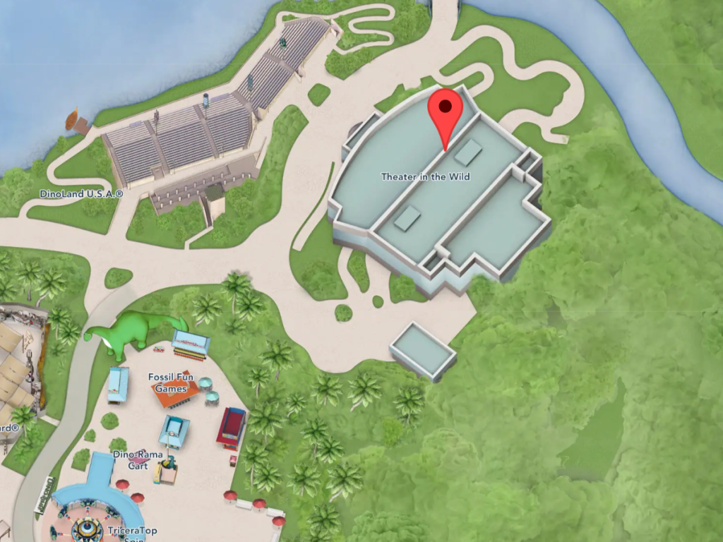 Finding Nemo Show on Disney Map