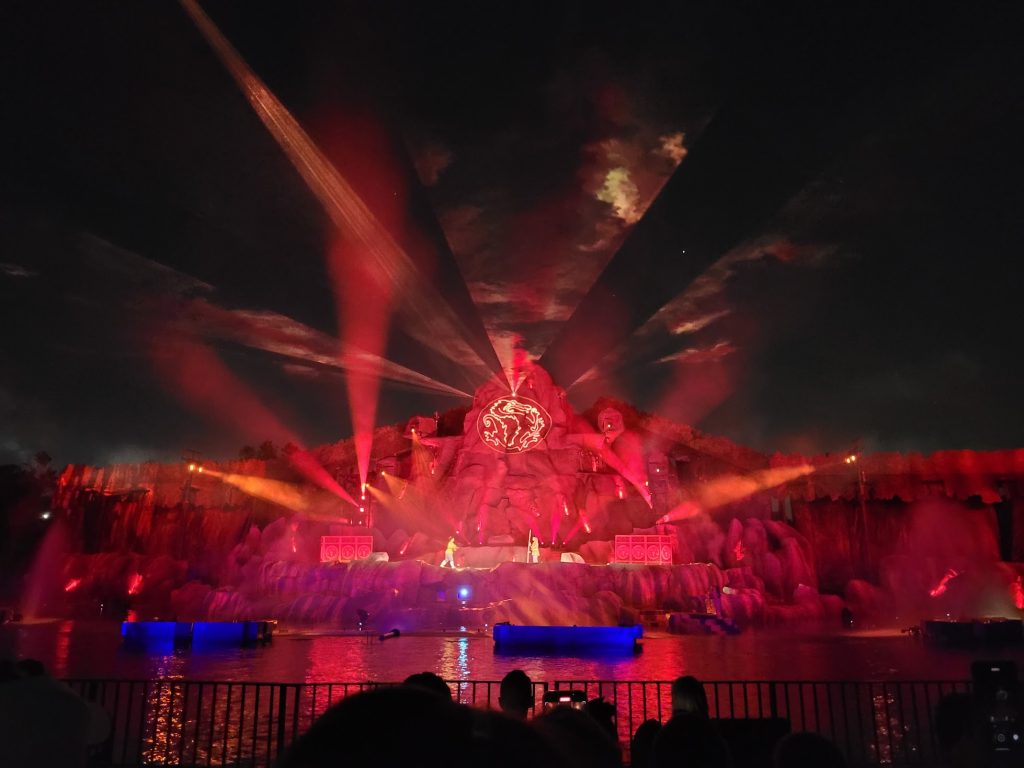View from the Fantasmic! Dining Experience Priority Seats