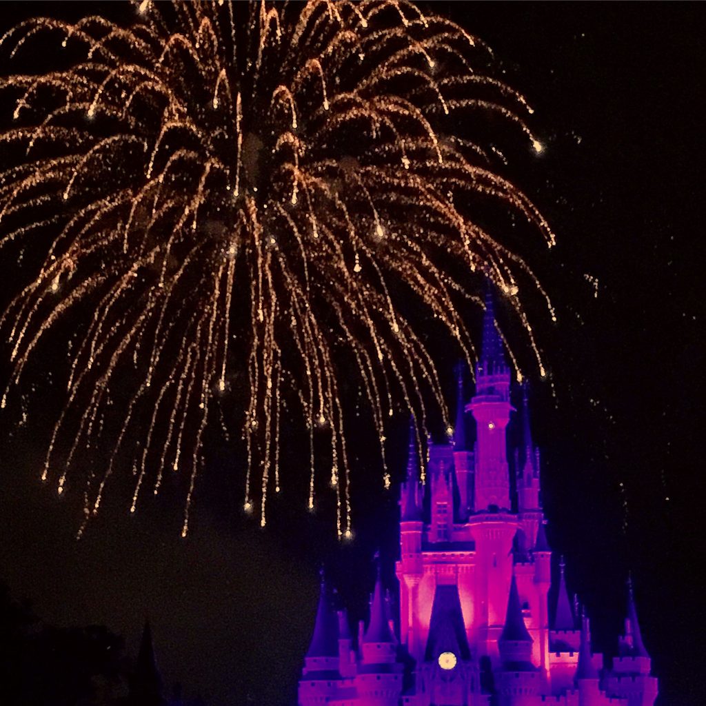 fuegos artificiales de disney