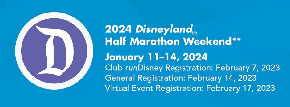 2024 Disneyland, Half Marathon Weekend