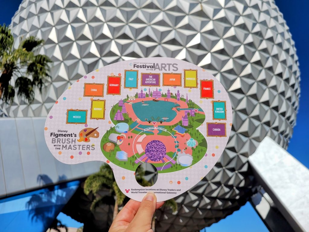 Figment's Brush with the Masters Map Front