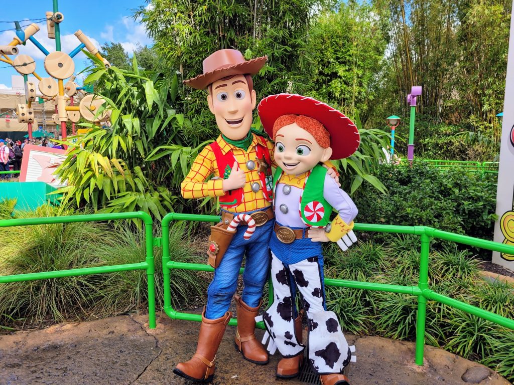 Woody & Jessie in Toy Story Land in Disney's Hollywood Studios