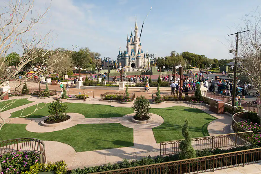 Castle Hub Area Disney World