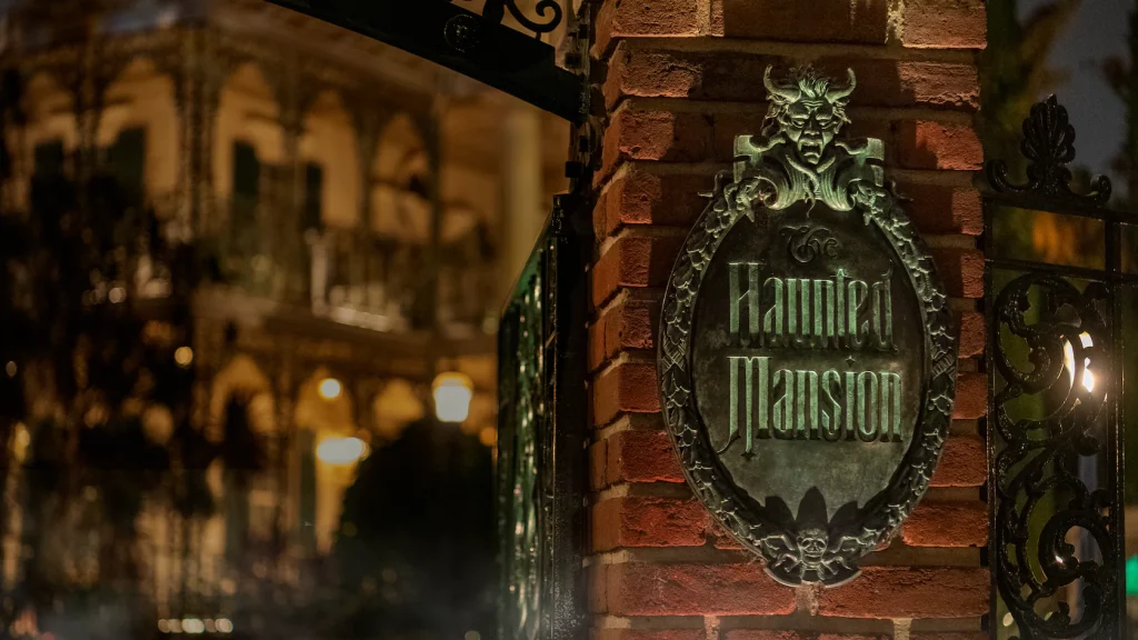 haunted mansion sign