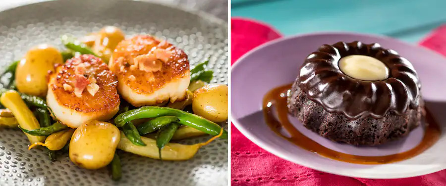 Seared Scallops & Chocolate Maple Whisky Cake from Northern Bloom