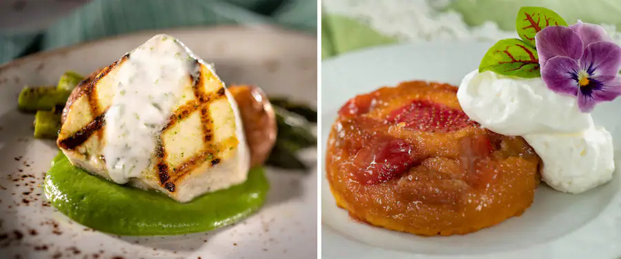 Grilled Swordfish & Strawberry Rhubarb Upside-down Cake - EPCOT Farmers Feast