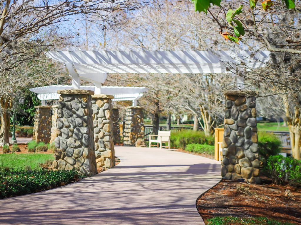 Walking path at Saratoga Springs.