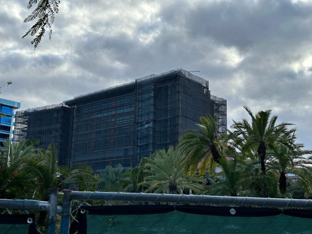 Villas At Disneyland Hotel Construction