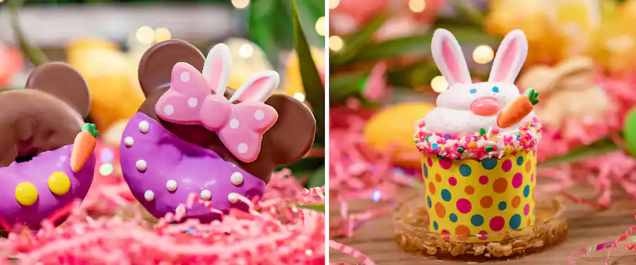 Guía gastronómica de Pascua 2023 - Cupcake de DonutBunny de Pascua con forma de Mickey Mouse