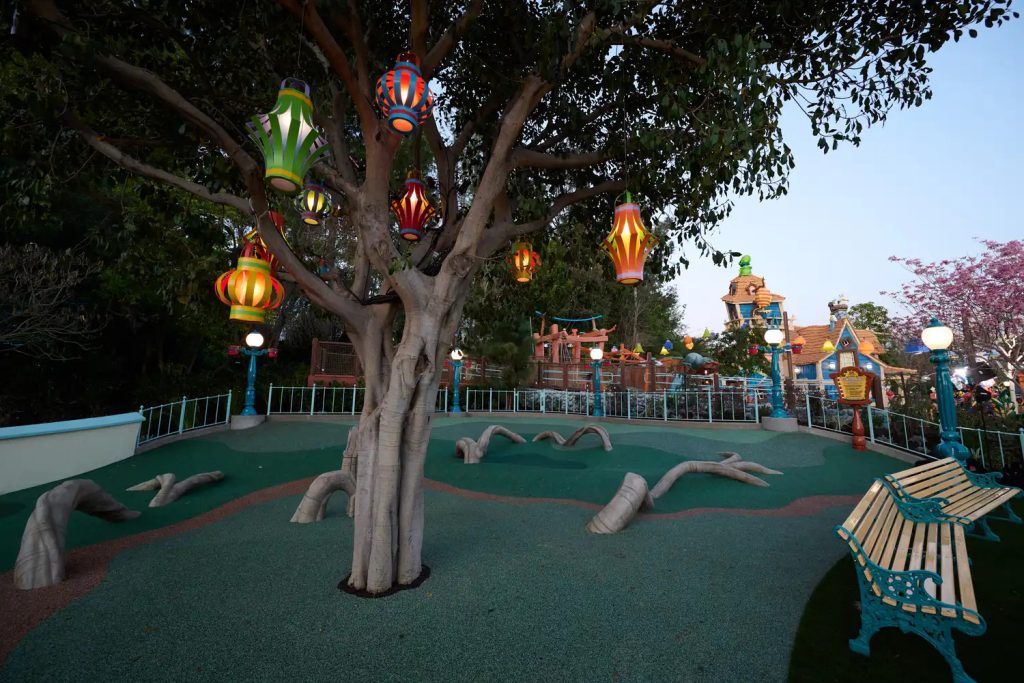 A Dreaming Tree in CenTOONial Park in Mickey’s Toontown at Disneyland Park