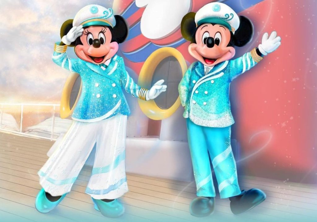 Arte conceptual de Minnie y Mickey de Disney Cruise Line