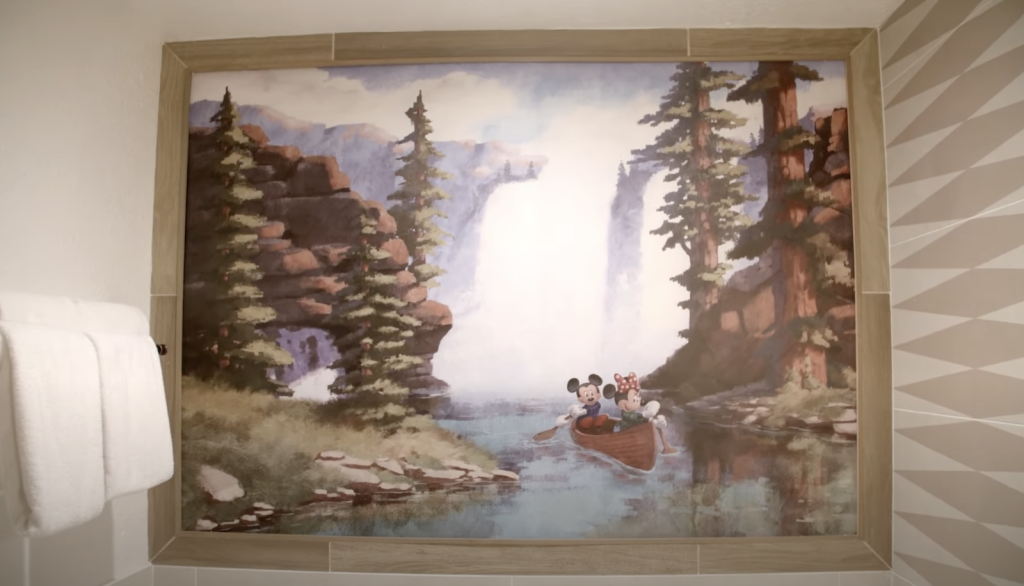 Mickey & Minnie Waterfall Mural