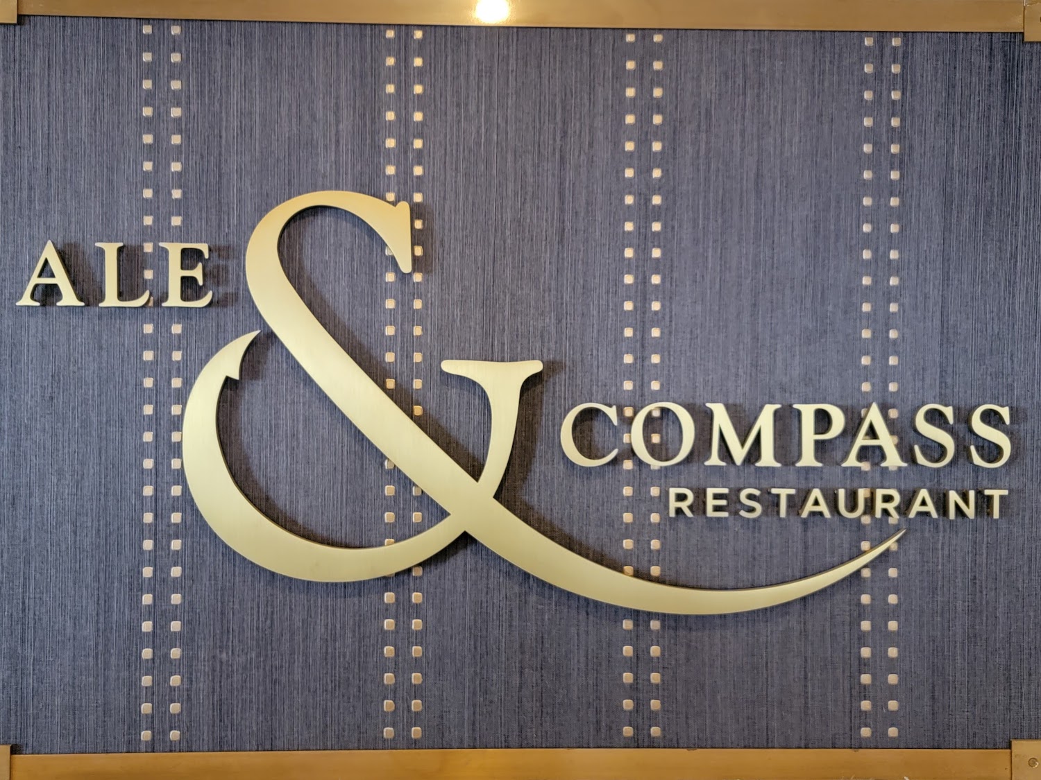 Ale & Compass Sign at Disney’s Yacht Club Resort