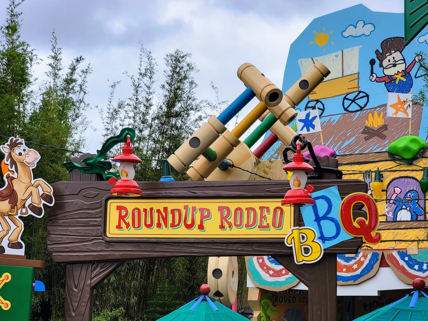 Roundup Rodeo BBQ Sign