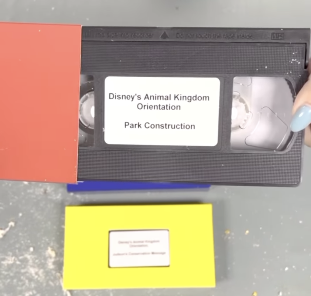 VHS Tapes from Animal Kingdom 1998 Time Capsule