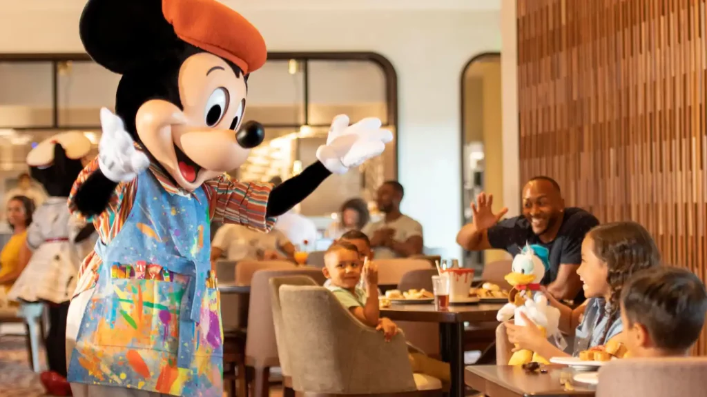 Mickey at Breakfast at Topolino's