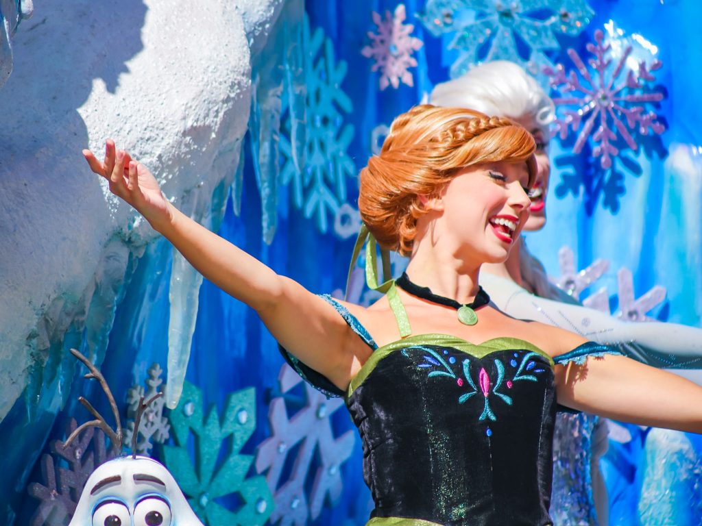 Anna in the Festival of Fantasy Parade