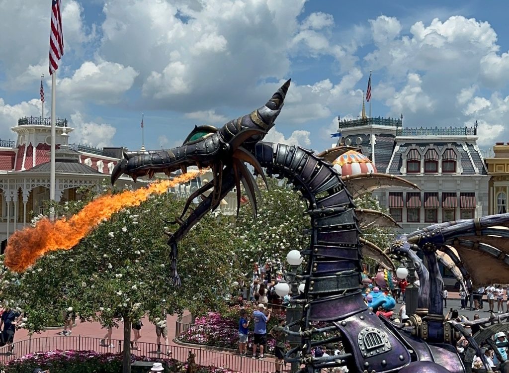 Maleficent fire effect returns to Disney’s Festival of Fantasy Parade at Magic Kingdom