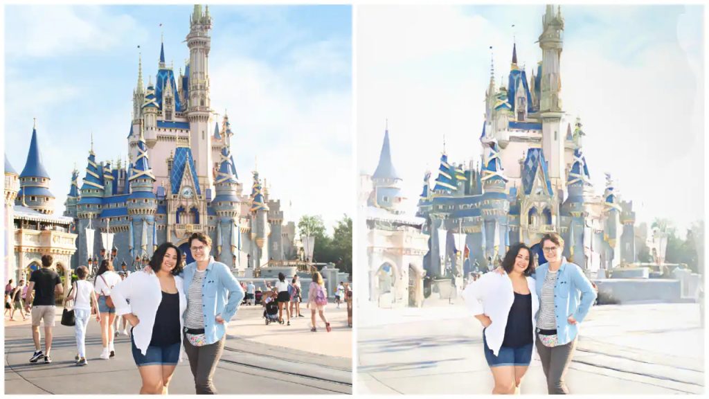 PhotoPass Artístico Acuarela Disparo mágico