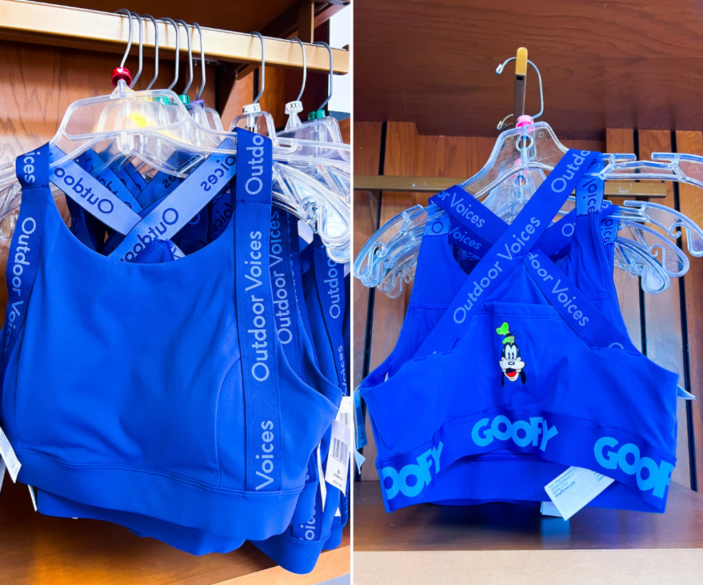 Mickey Mouse Snacks Bra for Women by Outdoor Voices