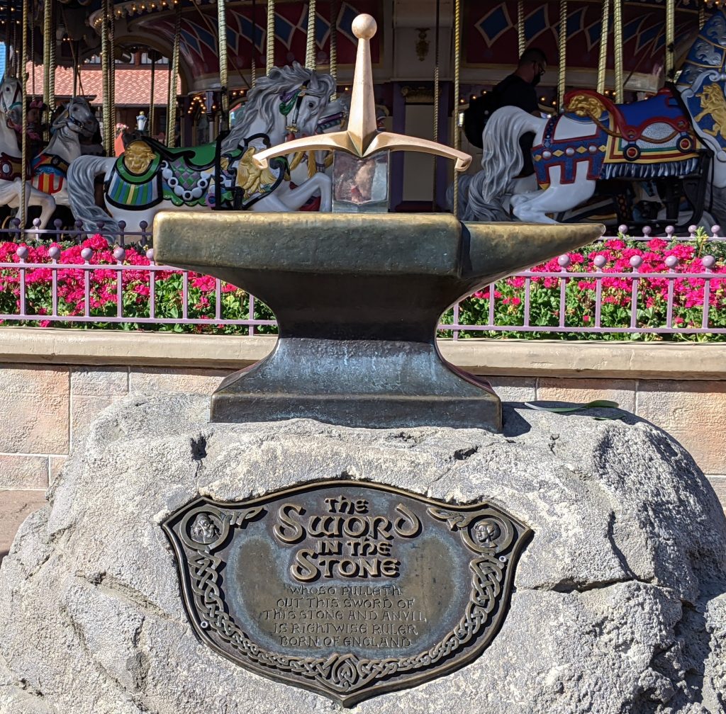 the Sword in the Stone at Magic Kingdom
