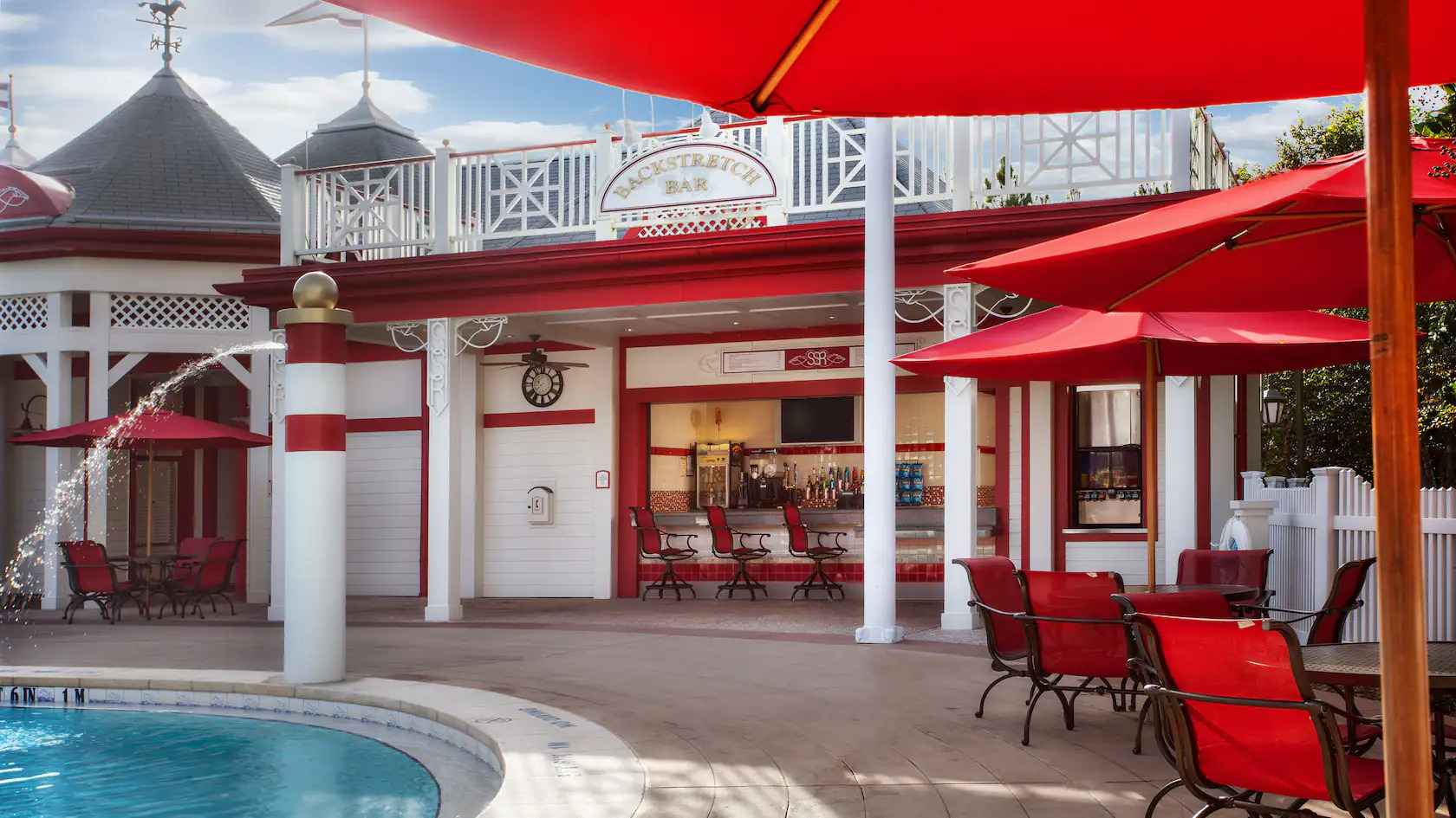 Backstretch Pool Bar at Saratoga Springs